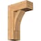 Ekena Millwork Thorton Block Smooth Bracket w/ Offset Brace, Western Red Cedar, 7 1/2"W x 18"D x 26"H BKT0806X18X26THR05SWR - alternate 1